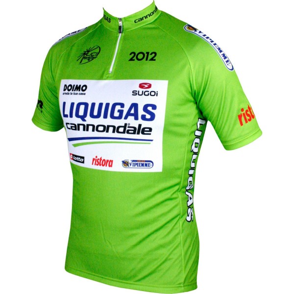 LIQUIGAS CANNONDALE Tour Edition 2012 Radtrikot kurzarm (kurzer RV)-Radsport-Profi-Team