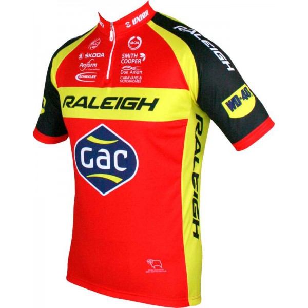 RALEIGH-GAC 2015 Kurzarmtrikot (kurzer Reißverschluss) Radsport-Profi-Team